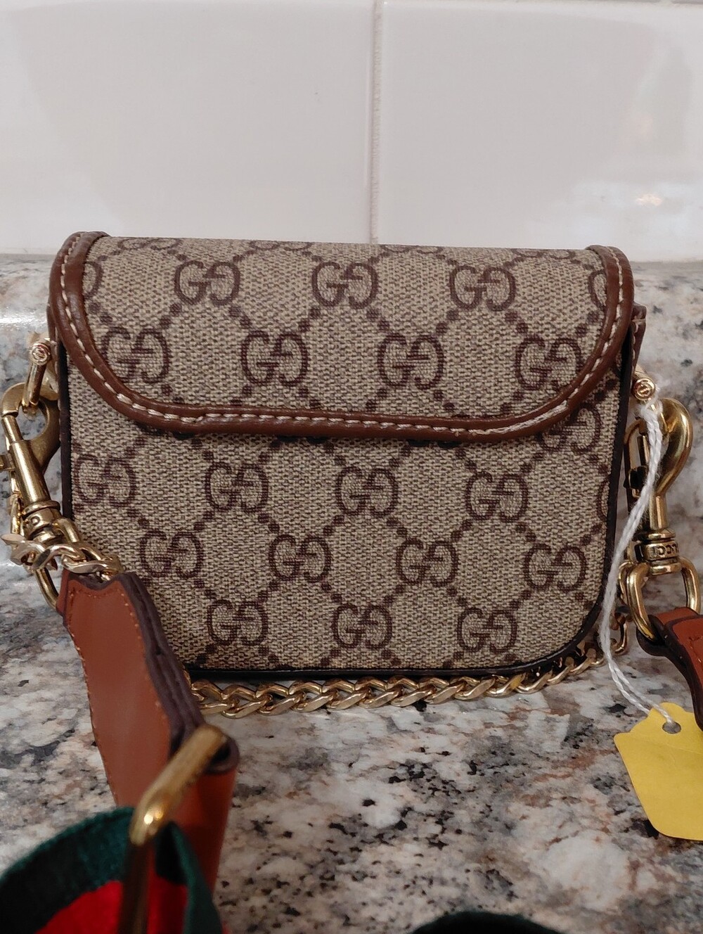 Designer Inspired Mini Crossbody Bag Purse with Two Removable Straps - Picture 2 of 8